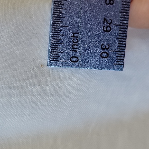 Ann Taylor Split Jewel Neck A-Line Dress White Linen Size 4 - Picture 12 of 16